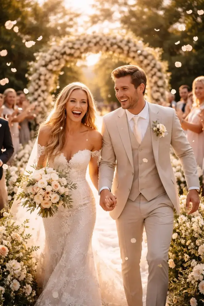 Brautpaar bei einer Hochzeit